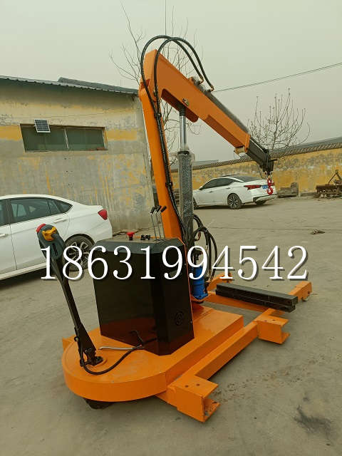 陈巴尔虎旗自卸车厢随车吊 自制轮式四不像起重机 四驱平板吊 5吨 贵盛